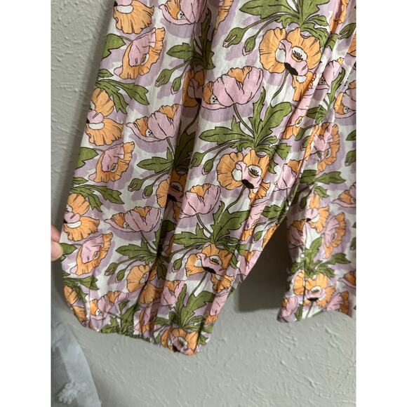 J. Crew Liberty Floral Blouse Size Large - Picture 4 of 5